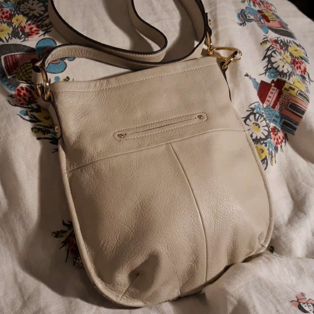 B Makowsky Drawstring Bucket Crossbody - image 5